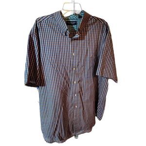 New Roundtree and Yorke  XXL Button Down Plaid Shirt